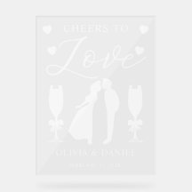 Cheers to Love Personalized Wedding