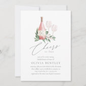 Cheers to Love Wine Tasting Bridal Shower Invitation (Front)