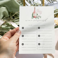 Cheers to Love Wine Tasting Scorecard