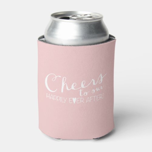 Cheers to our Happily Ever After  Wedding Can Cooler