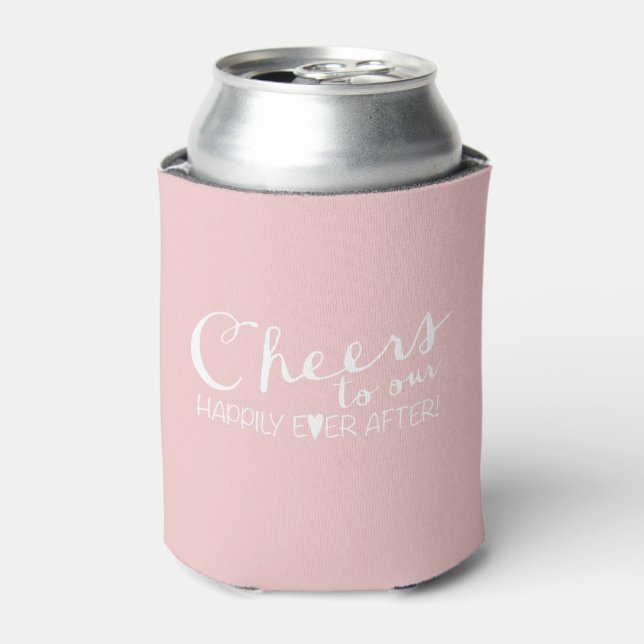 Cheers to our Happily Ever After | Wedding Can Cooler (Can Front)