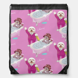 Cheers to Relaxation Drawstring Bag