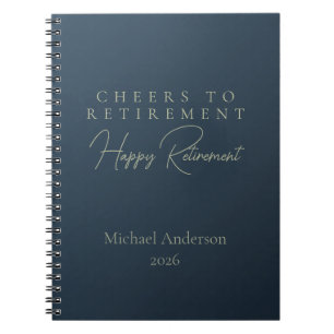 Cheers to Retirement Gift Notebook