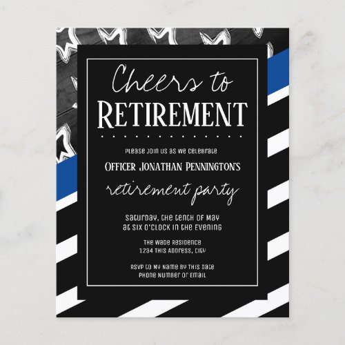 Cheers to Retirement Police Budget Invitation