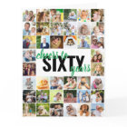 Cheers to Sixty Years Photo Collage 60th Birthday