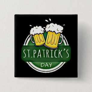 Cheers to St Patrick's Day Beer Mugs Button