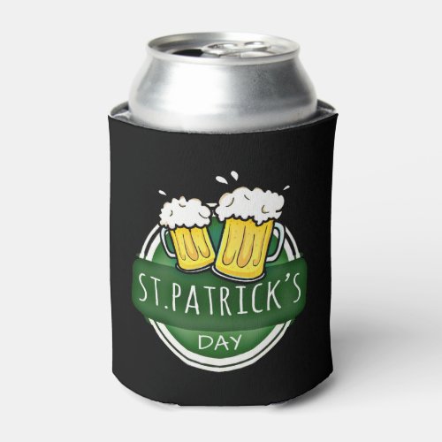 Cheers to St Patricks Day Beer Mugs Can Cooler