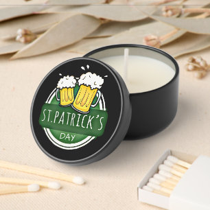 Cheers to St Patrick's Day Beer Mugs Mini Candle Favors