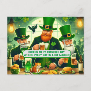 Cheers to St. Patrick's Day Every Day is a Luckier Postcard
