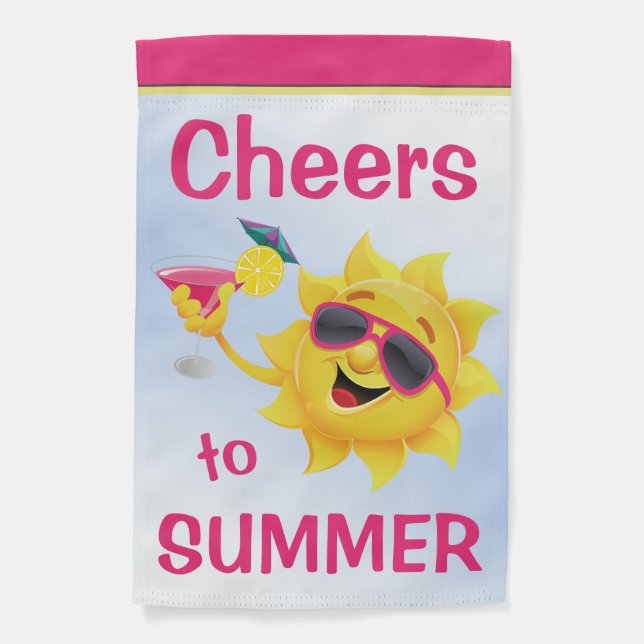 Cheers to Summer Garden Flag (Front)