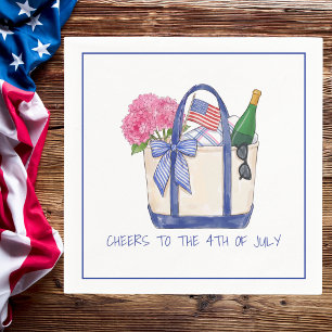 Cheers to the 4th of July Patriotic / Americana Napkins