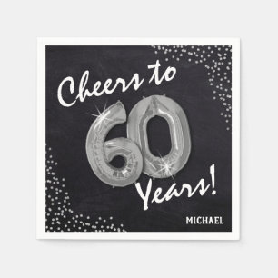 Cheers to the 60 Years! 60th Birthday Napkins