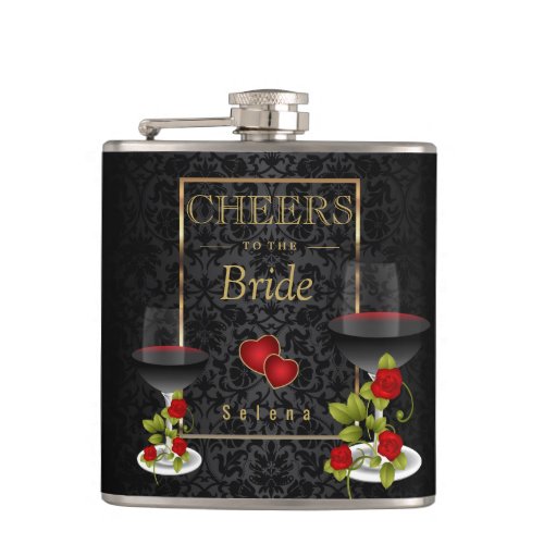 Cheers to the Bride _ DIY Text Flask