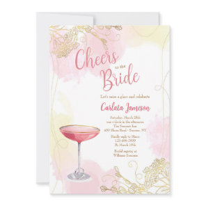 Cheers to the Bride Invitation