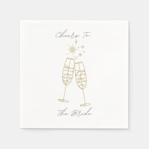 Cheers To The Bride Napkin