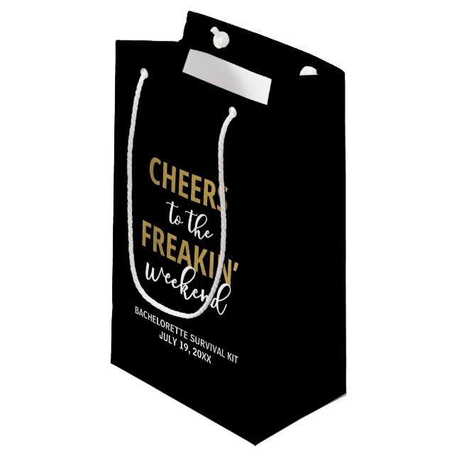 Cheers to the Freakin' Weekend Survival Kit Bag (Front Angled)