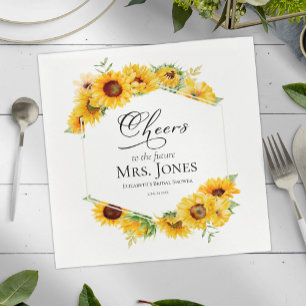 Cheers to the future mrs Bridal Shower Napkins