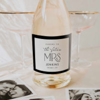 Cheers to the Future Mrs Bridal Shower Wine Label