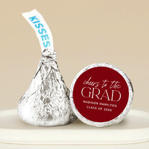 Cheers to the Grad Burgundy Graduation Hershey®'s Kisses®