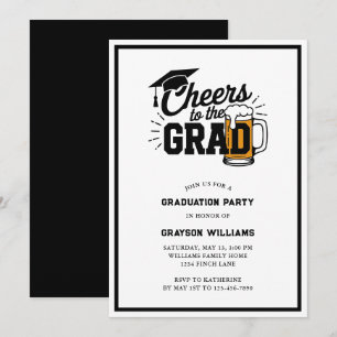 Cheers to the Grad Graduation Party Invitation