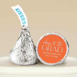 Cheers to the Grad Orange Graduation Hershey®'s Kisses®