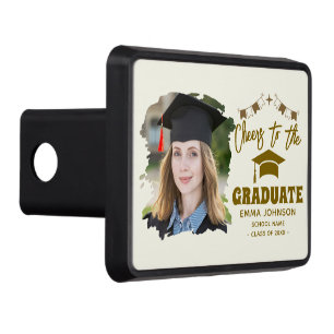 Cheers to the Graduate Custom Photo Name Family Hitch Cover