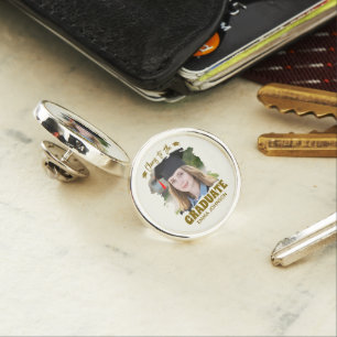 Cheers to the Graduate Custom Photo Name Family Lapel Pin