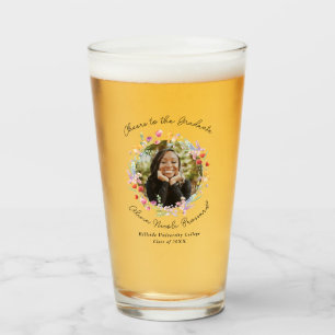 Cheers to the Graduate Keepsake Photo Glass Cup