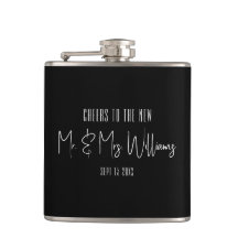Cheers To The New...Vinyl Wrapped Flask