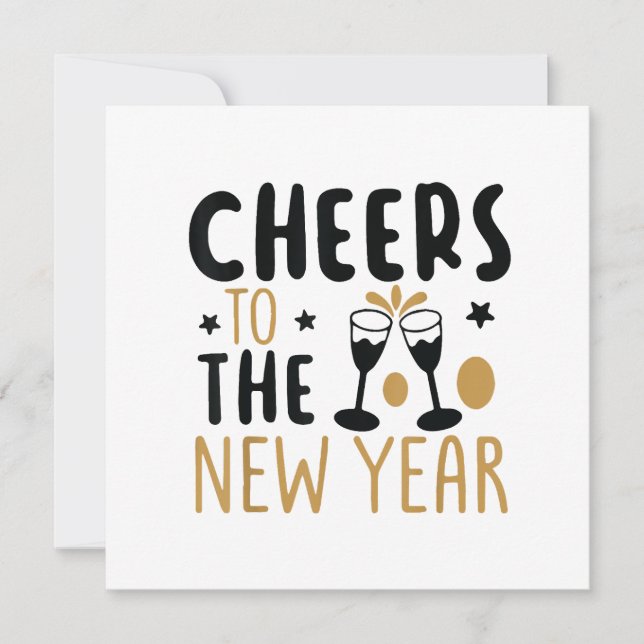 Cheers To The New Year 2025 Countdown Wine Drinkin Invitation (Front)