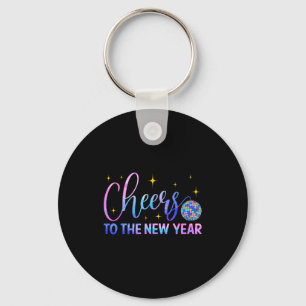 Cheers To The New Year 2026 Disco Ball New Years E Keychain