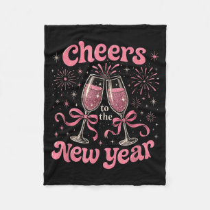 Cheers To The New Year 2026 Nk Celebration Gift  Fleece Blanket