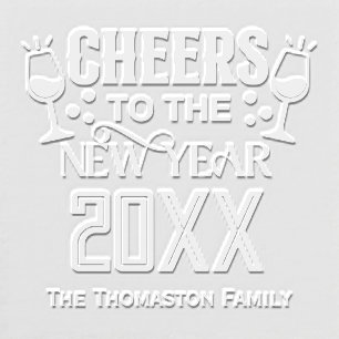 “Cheers to the New Year” Family / Company Name Embosser