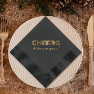 Cheers To The New Year! Foil Napkins