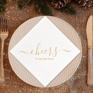 Cheers To The New Year! Foil Napkins