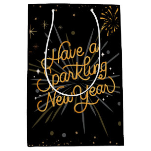 Cheers to the New Year: Let’s Celebrate Together! Medium Gift Bag