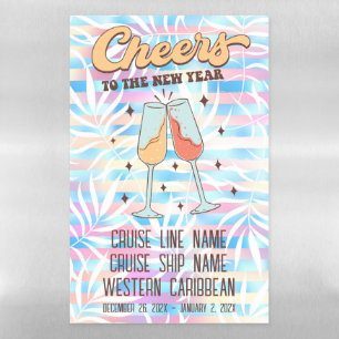Cheers to the New Year Magnetic Dry Erase Sheet
