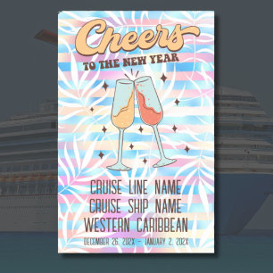 Cheers to the New Year Magnetic Dry Erase Sheet