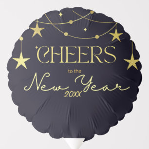 Cheers to the New Year message stars Balloon