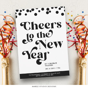 Cheers to the New Year New Years Party Invitation