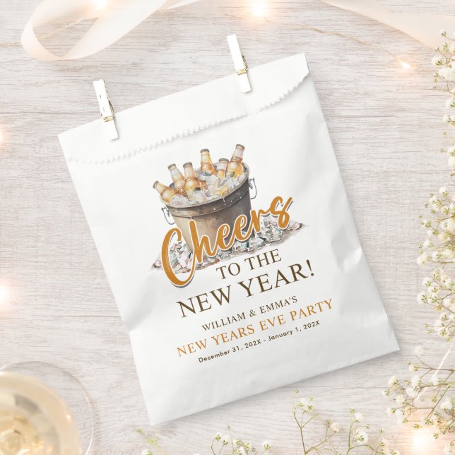 Cheers to the New Year Party  Favor Bag (Clipped)