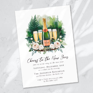 Cheers to the New Year Party Invitation