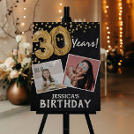'Cheers to the Years' 2 Photo 30th Birthday Foam Board<br><div class="desc">Celebrate the big 30 in style with our 'Cheers to the Years' 2 Photo Birthday Foam Board. This unique welcome sign allows you to showcase a before and after photo of the birthday person, creating a heartwarming tribute to the journey they've been on. Featuring a rustic chalkboard background, gold number...</div>