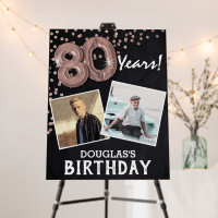 'Cheers to the Years' 2 Photo 80th Birthday