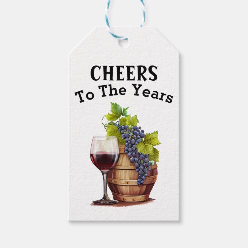 Cheers To The Years Gift Tags