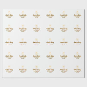 Cheers to thirty yellow brown birthday pastel gift wrapping paper