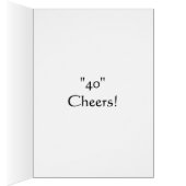 CHEERS TO TURNING "40" CARDS (Inside (Right))