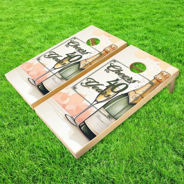 Cheers to Years Party Cornhole Set (Creator Uploaded)