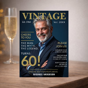 Cheers to You 60th Birthday Invite
