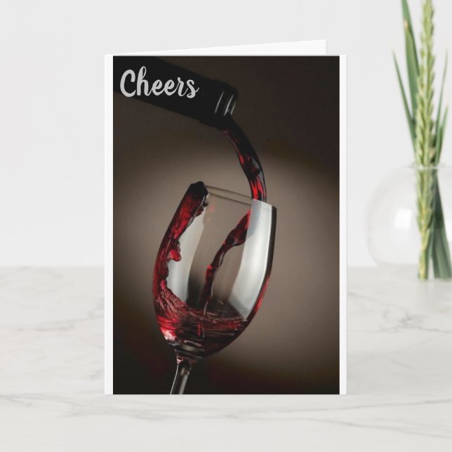 **CHEERS TO YOU** AT CHRISTMAS CARD (Front)